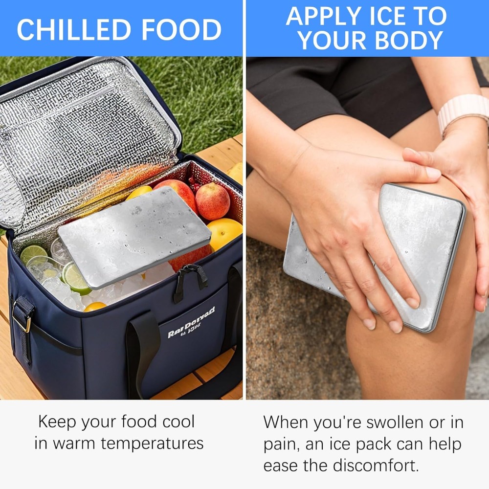Stainless Steel Ice Pack for C - Outdoor Camping Fridge ulasan dan harga