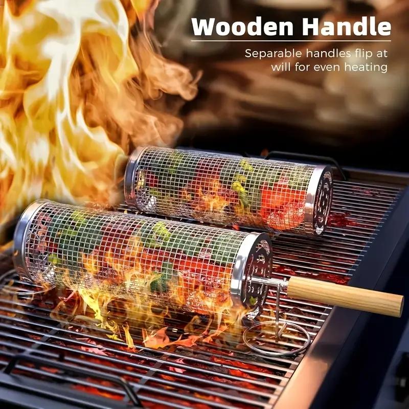 Stainless Steel BBQ Grill Bask - Outdoor Camping Grill ulasan dan harga