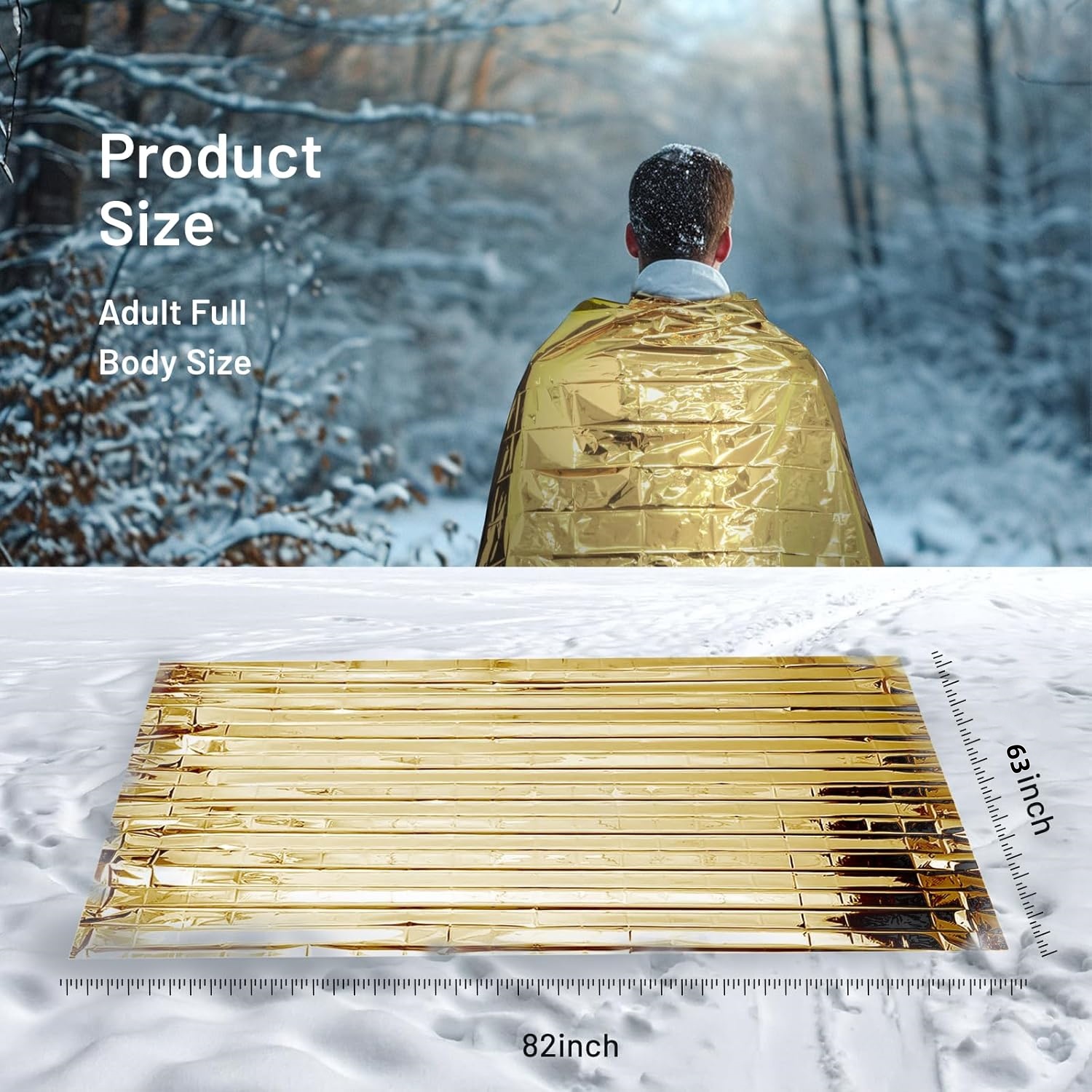 5-30Pc Outdoor Emergency Gold- - Emergency Mylar Blanket ulasan dan harga
