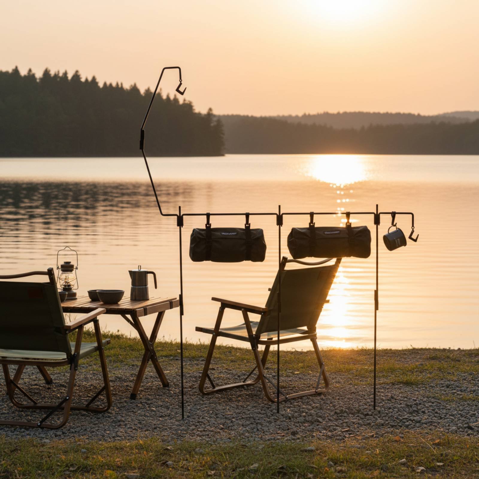Camping Lantern Stand Easy to  - Outdoor Camping Kitchen ulasan dan harga
