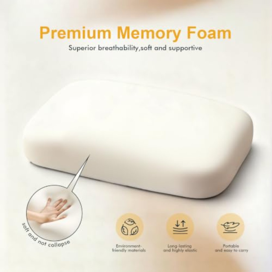Thick Camping Memory Foam Pill - Camp Pillow Compressible ulasan dan harga