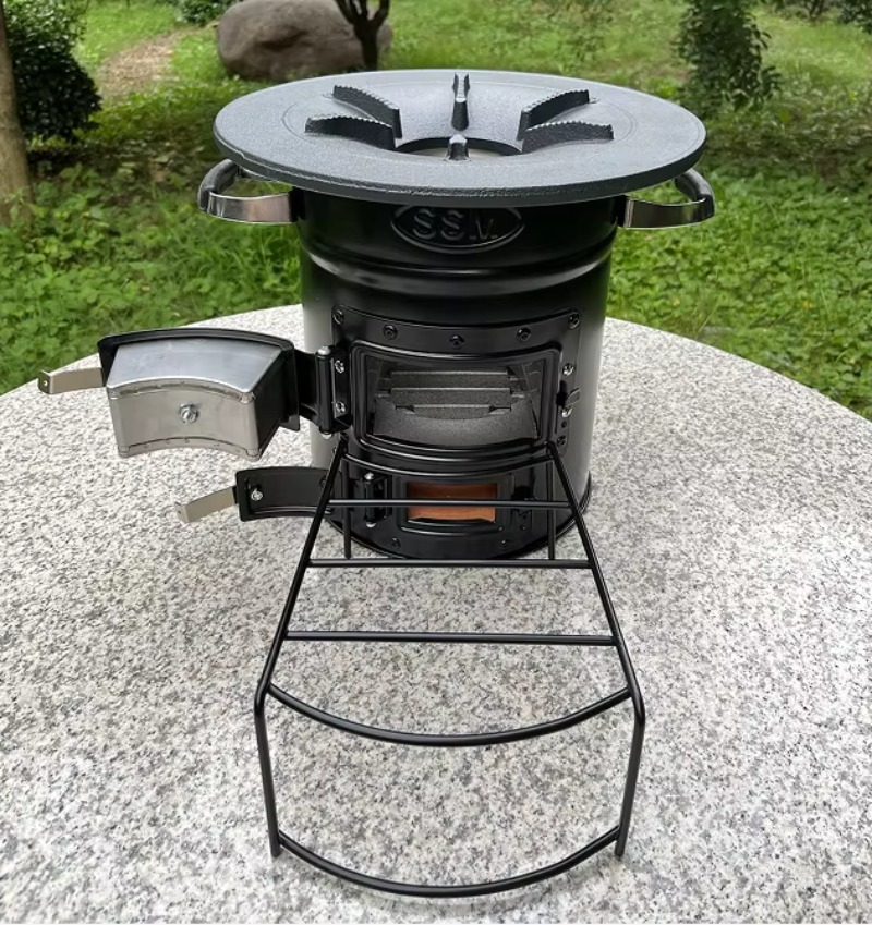 【Popular】Two Doors Firewood Bu - Outdoor Camping Stove ulasan dan harga