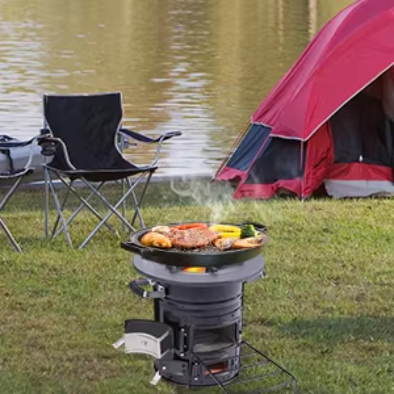【Popular】Two Doors Firewood Bu - Outdoor Camping Stove ulasan dan harga