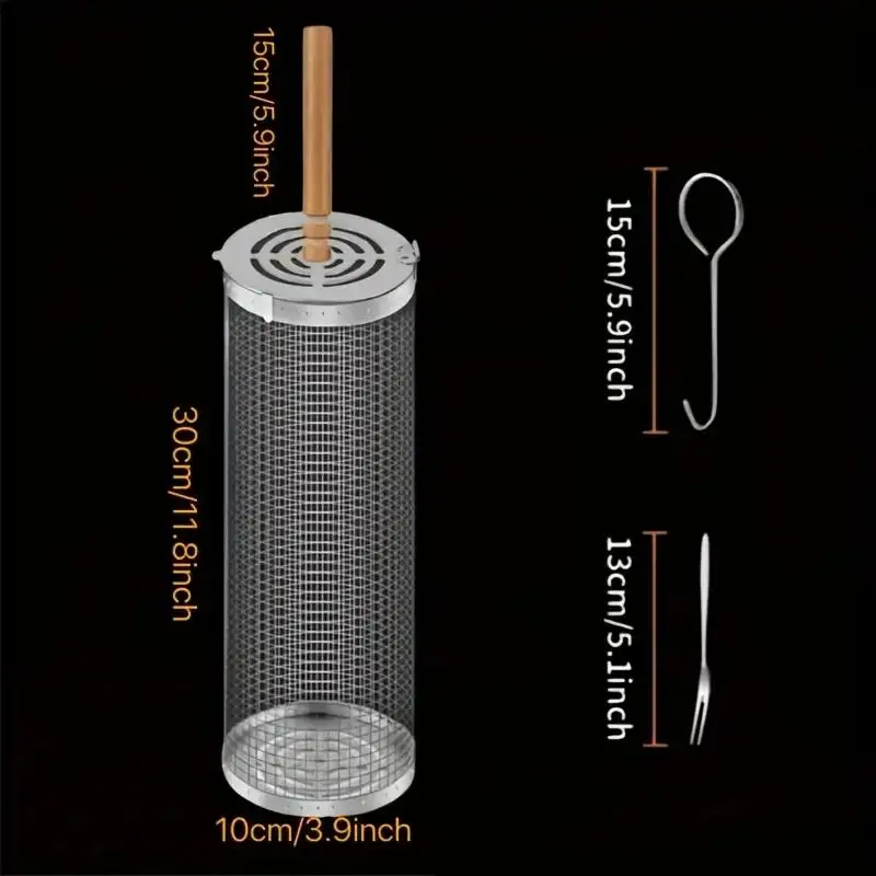 Stainless Steel BBQ Grill Bask - Outdoor Camping Grill ulasan dan harga