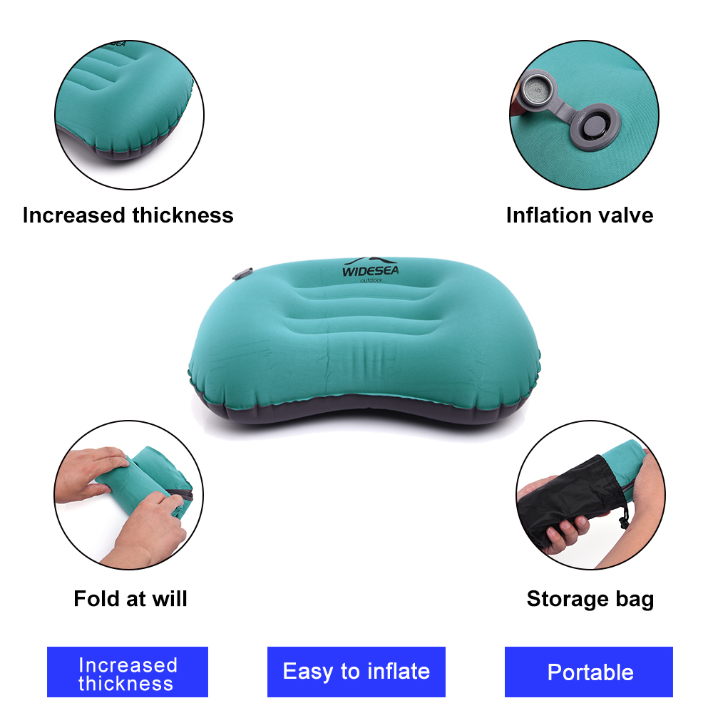 Widesea Portable Inflatable Pi - Camp Pillow Compressible ulasan dan harga