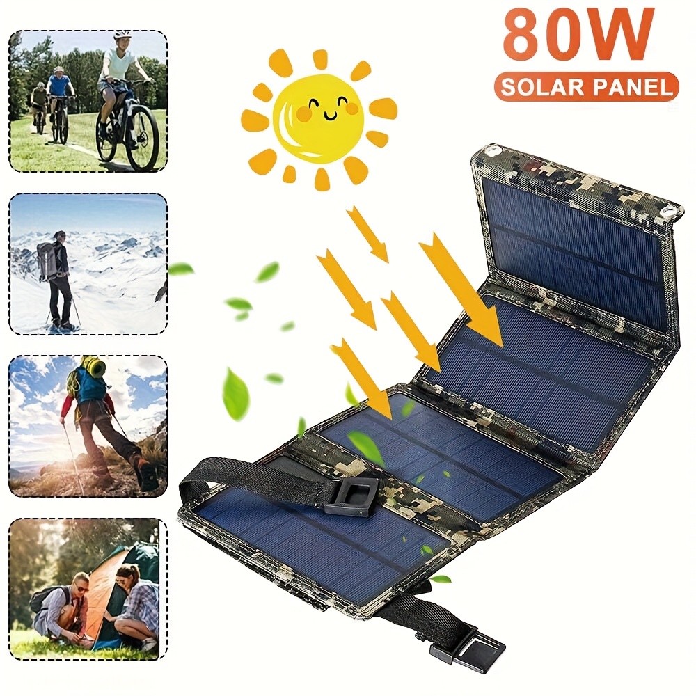 [Solar Panel] 80W Portable Fol - Outdoor Camping ulasan dan harga