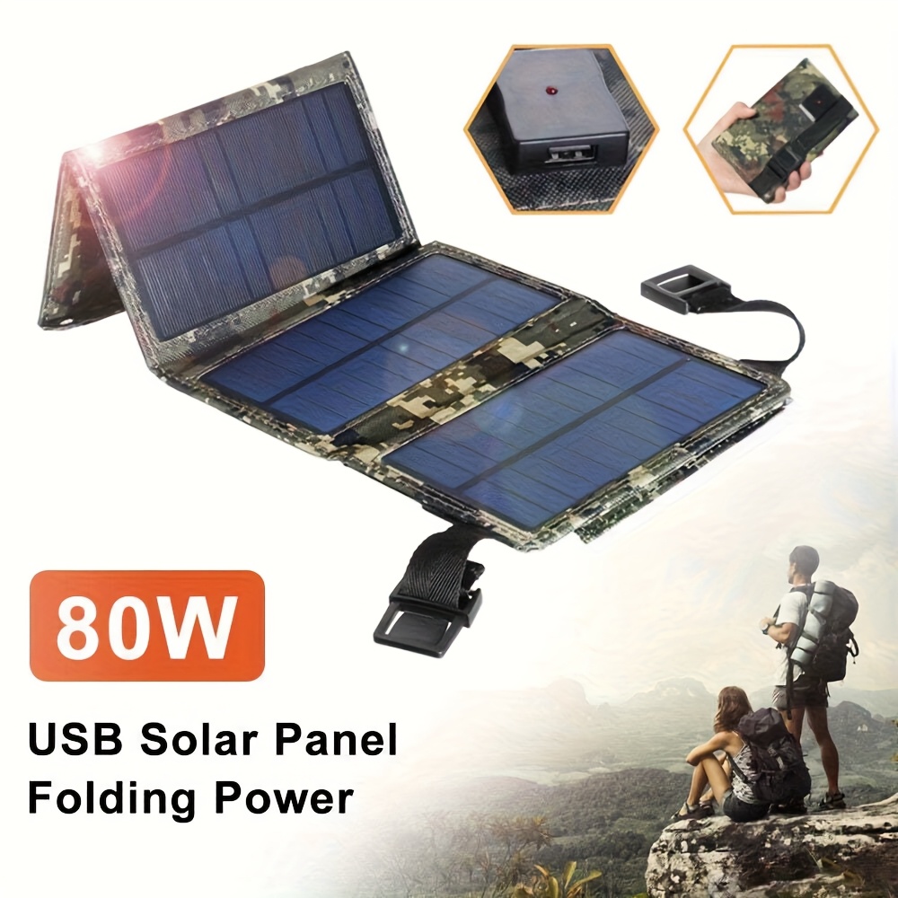 [Solar Panel] 80W Portable Fol - Outdoor Camping ulasan dan harga