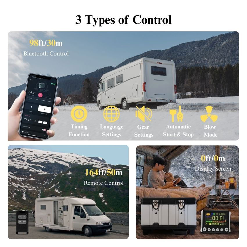 All In One 12V 220V 5KW Outdoo - Outdoor Camping Heater ulasan dan harga