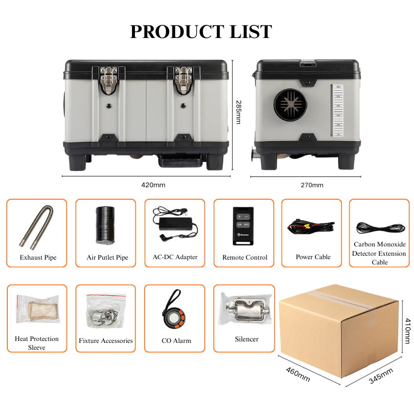 All In One 12V 220V 5KW Outdoo - Outdoor Camping Heater ulasan dan harga