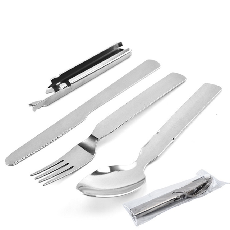 Stainless Steel Tableware Set  - Outdoor Camping Knife ulasan dan harga