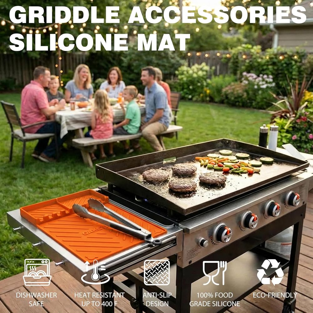 Silicone Grill Mats or Griddle - Outdoor Camping Kitchen ulasan dan harga