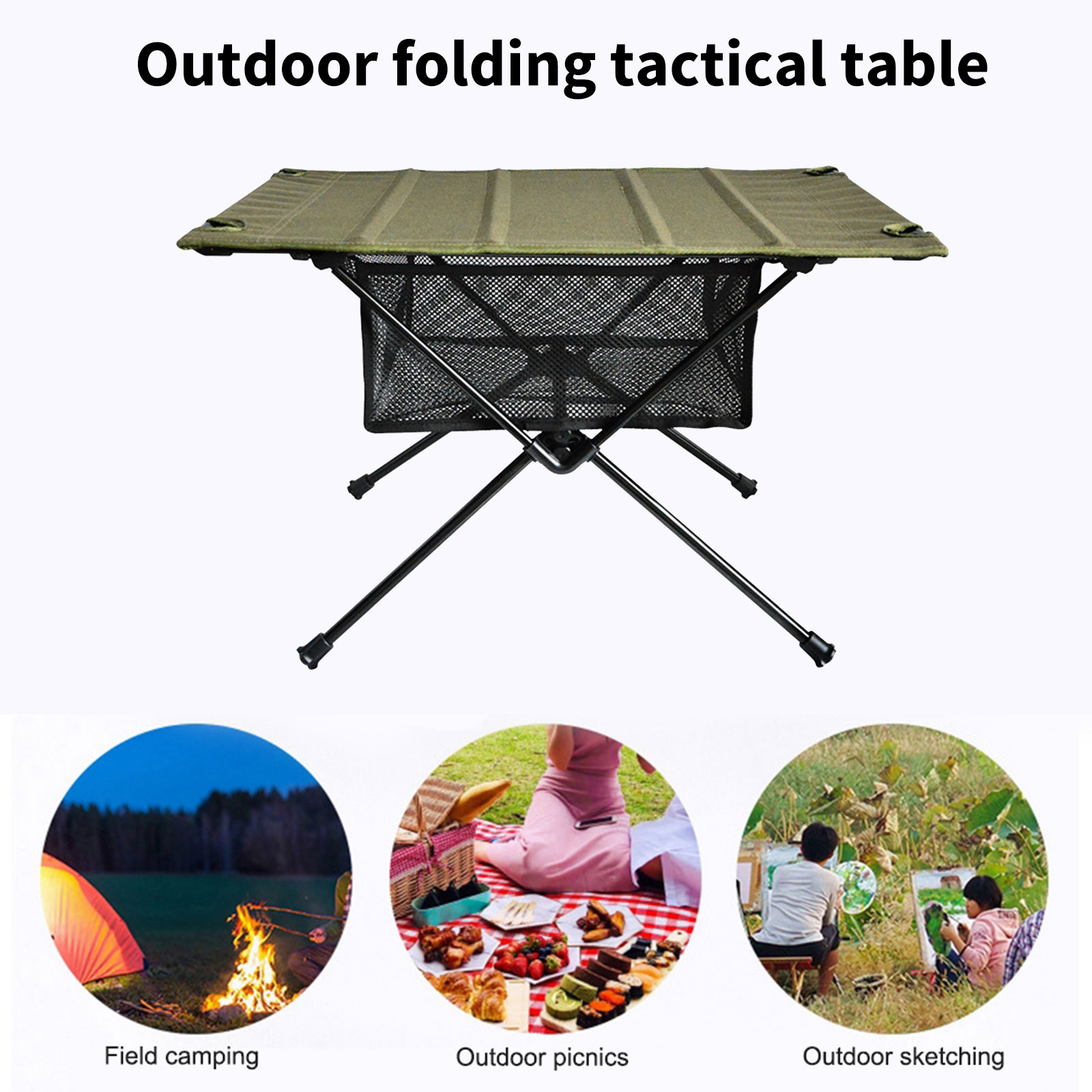 Camping Foldable Table Storage - Outdoor Camping Folding Storage Box ulasan dan harga