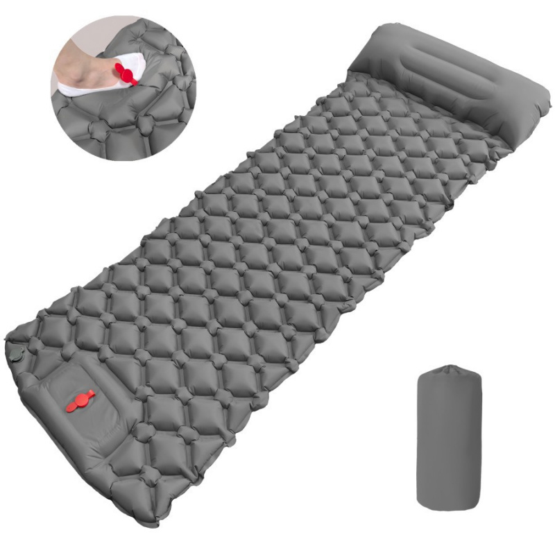 Outdoor Camping Inflatable Mat - Camp Pillow Compressible ulasan dan harga
