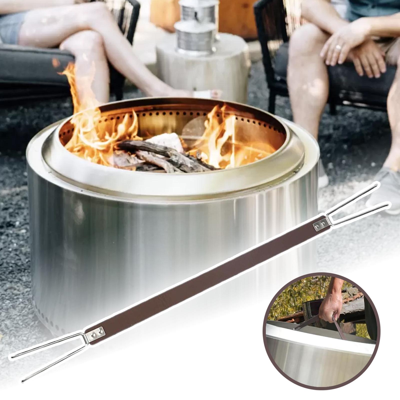 Handle for Fire Pit Lid Fire P - Outdoor Camping Grill ulasan dan harga