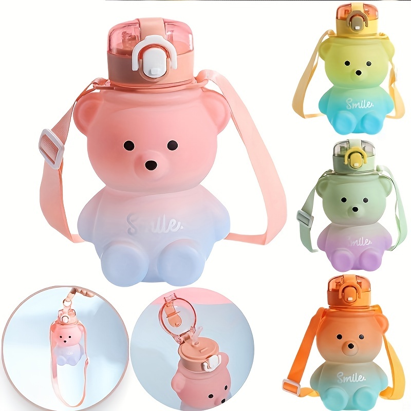 1pc Cute Bear Water Bottle BPA - Bear Canister ulasan dan harga