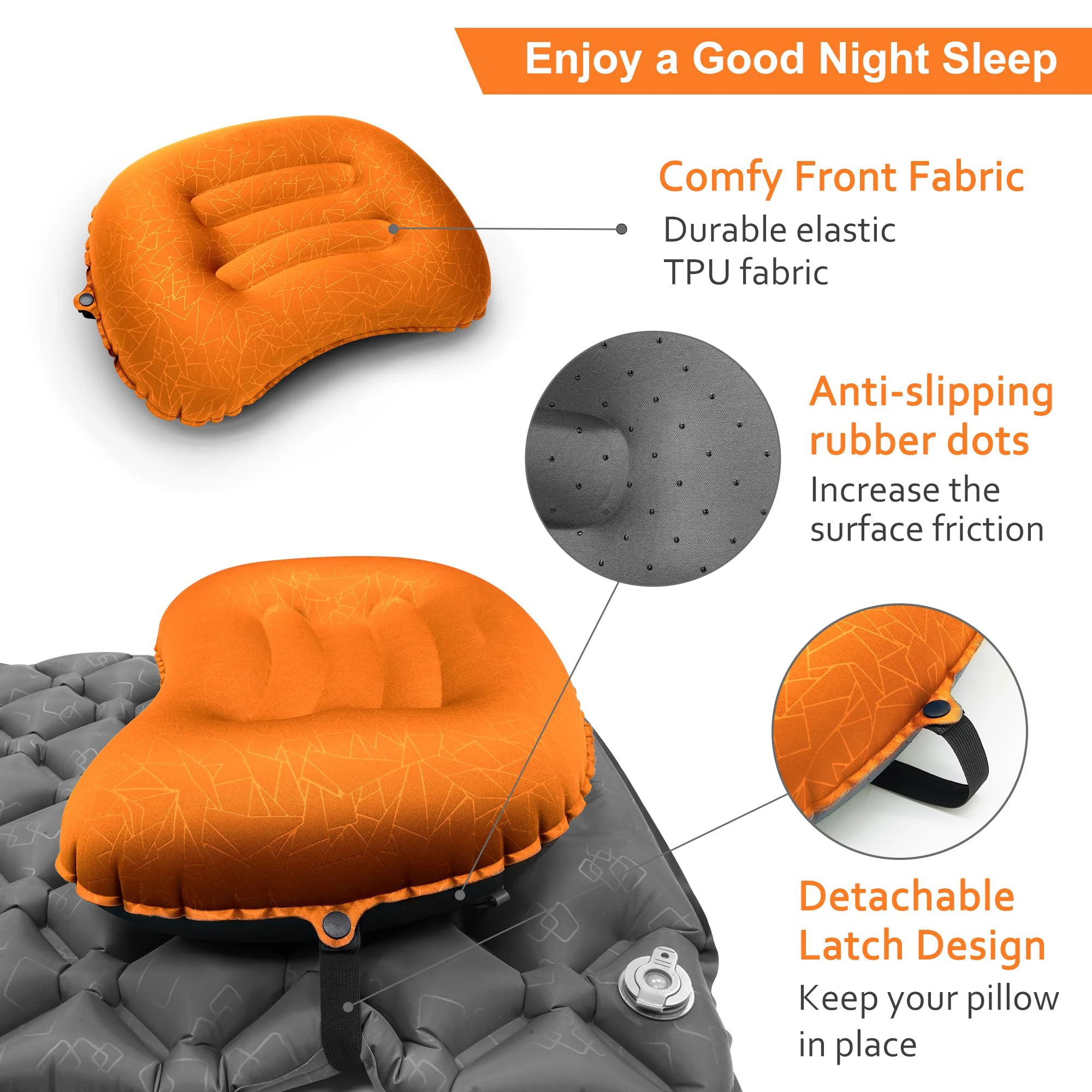 1PC Ultralight Inflatable Camp - Camp Pillow Compressible ulasan dan harga