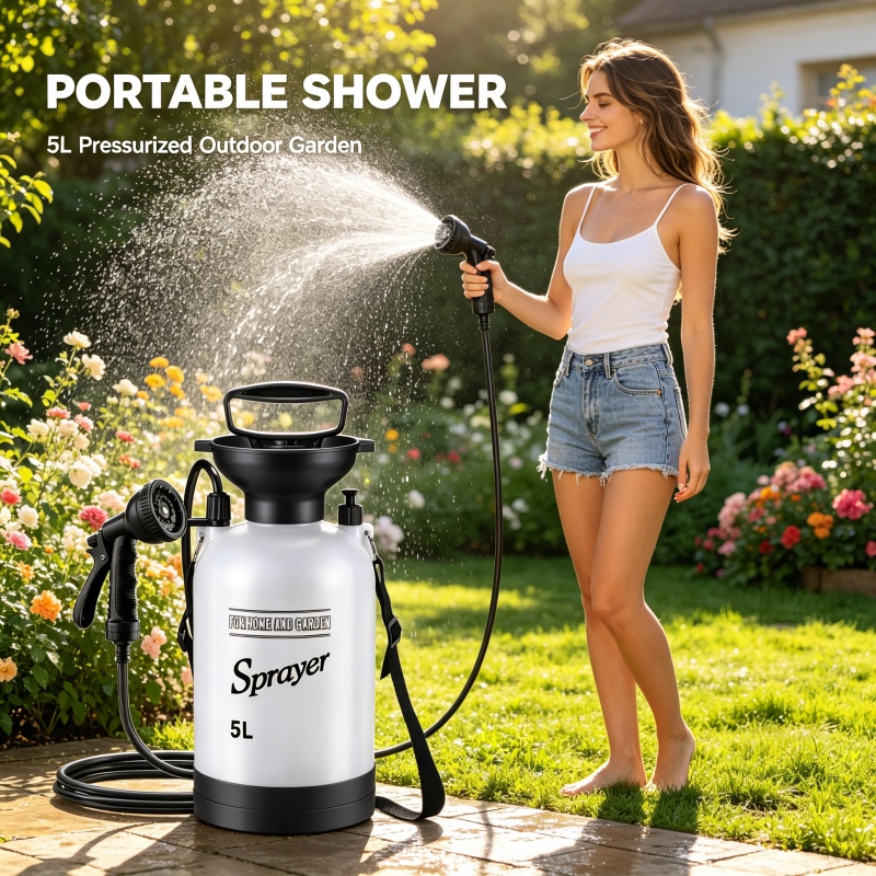 5L Portable Camping Shower Man - Outdoor Camping Water Tank ulasan dan harga