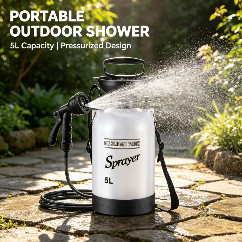 5L Portable Camping Shower Man - Outdoor Camping Water Tank ulasan dan harga